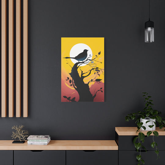 Bird Silhouette Canvas Wall Art
