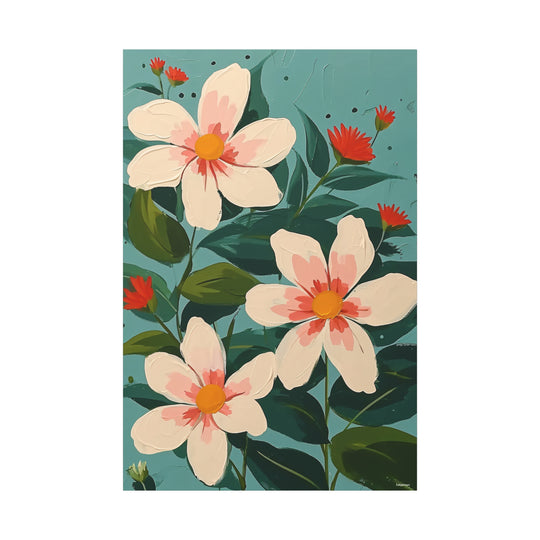 Floral Art Canvas Wall Art