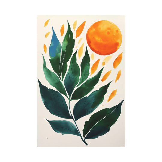 Botanical Sun Canvas Wall Art