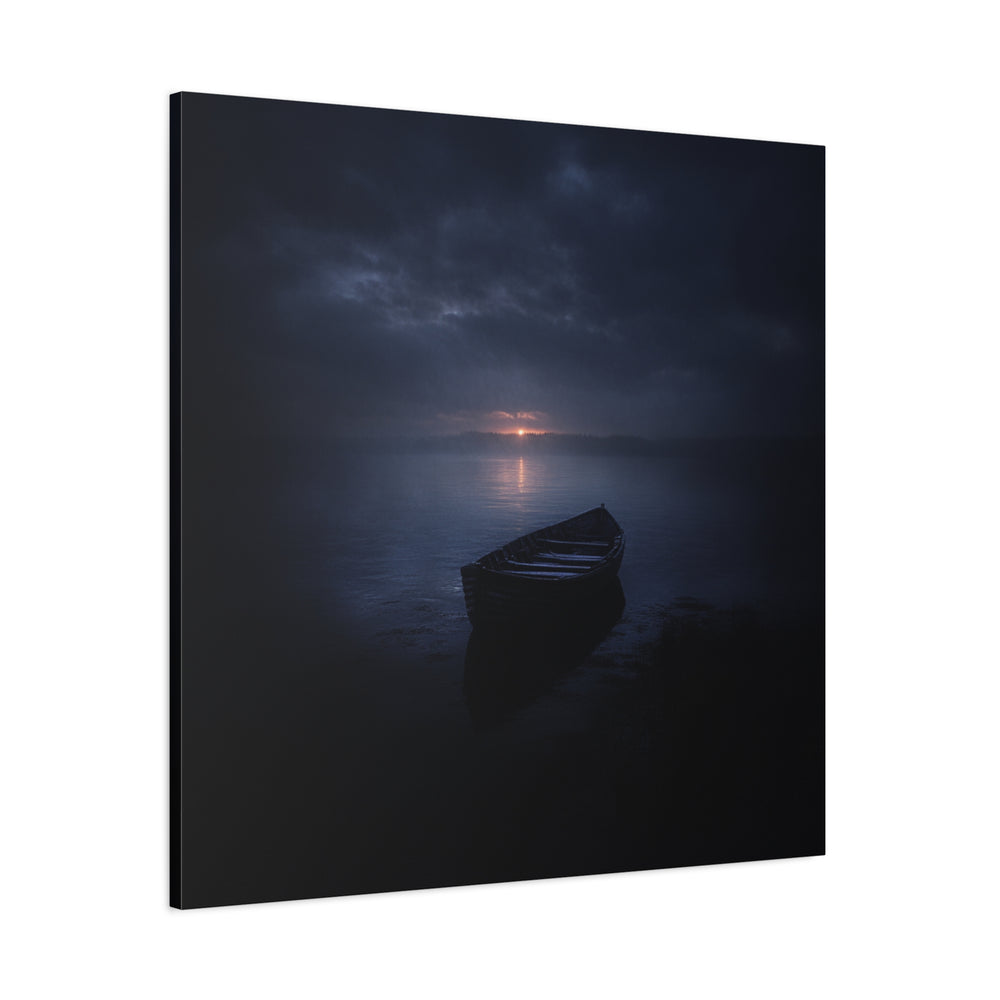 Gloom Of The Forgotten Boat Canvas Wall Art