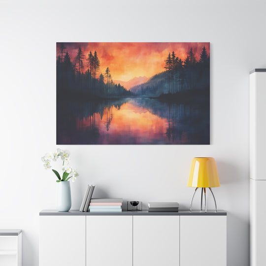 Dusk's Embrace Canvas Art