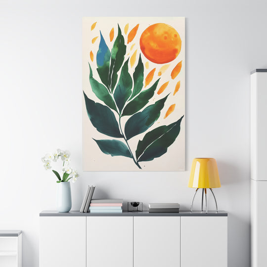 Botanical Sun Canvas Wall Art