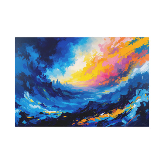 Abstract Seascape Canvas Art