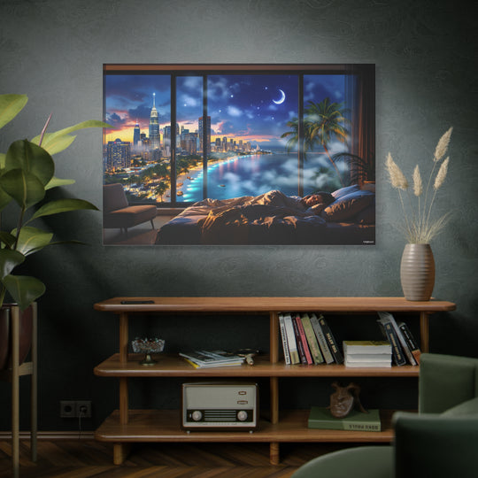 Dreamy Cityscape Canvas Wall Art