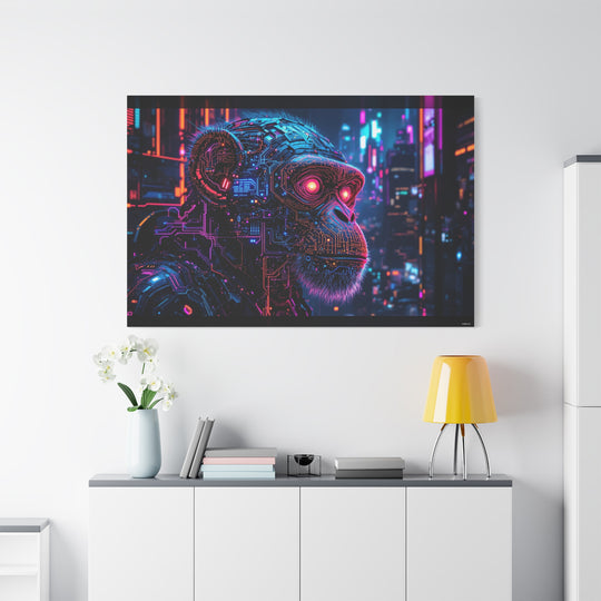 Cyber Monkey Canvas Wall Art