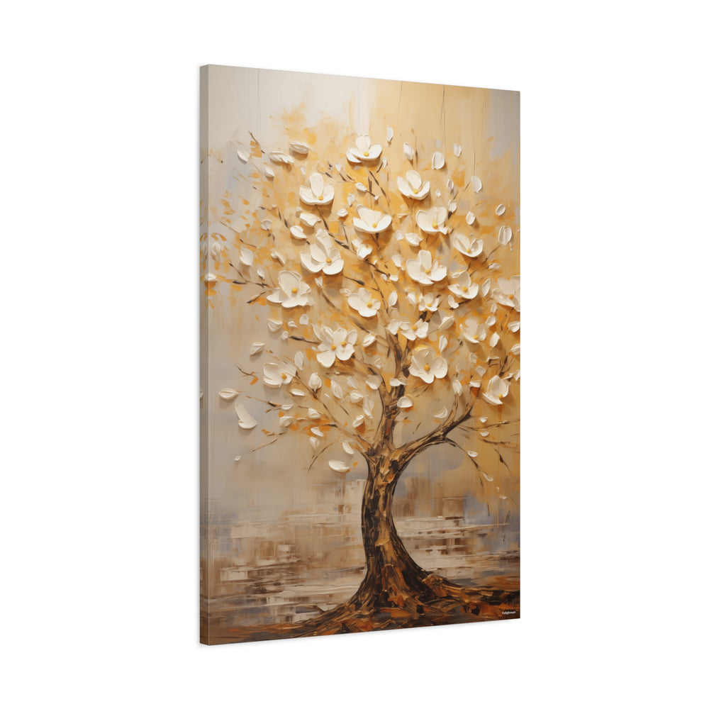 Blossoming Magnolia Tree Canvas Wall Art