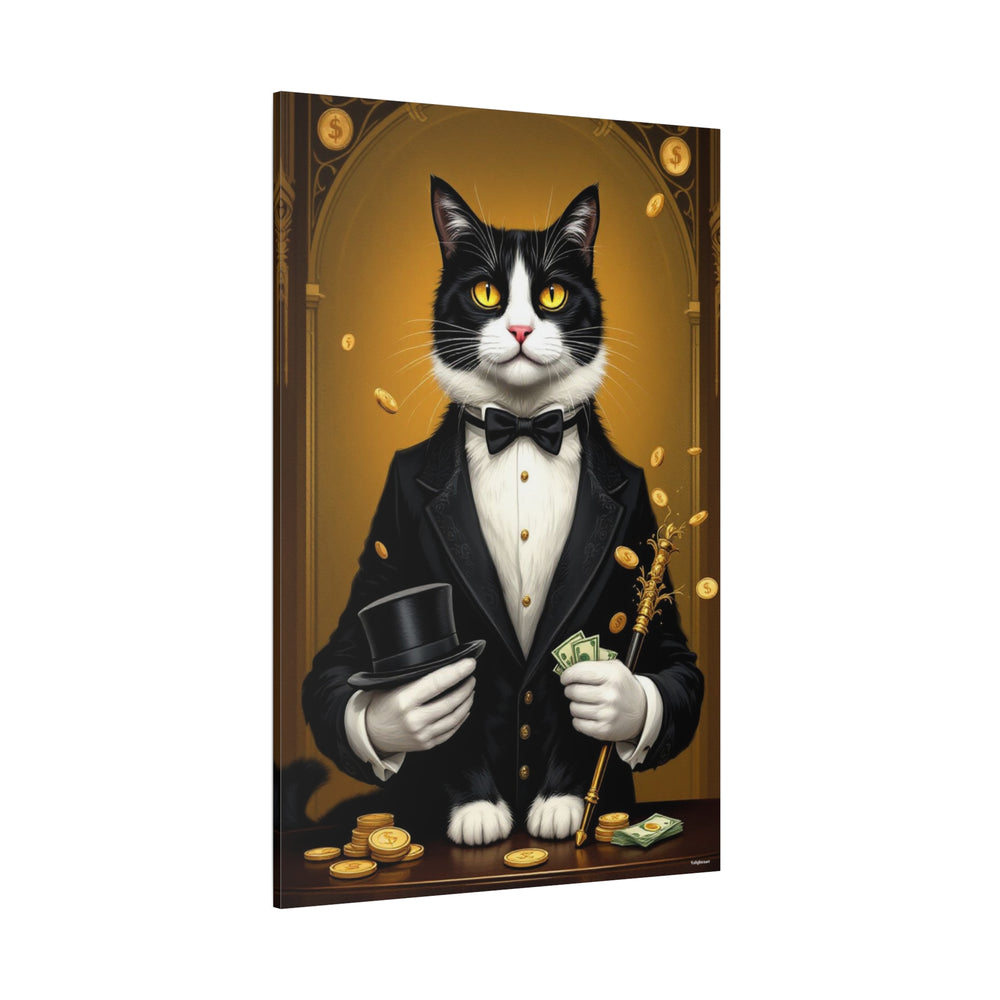 Feline Fortune Canvas Wall Art