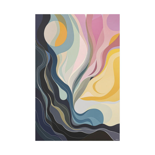 Brushstrokes of Serenity Canvas Wall Art