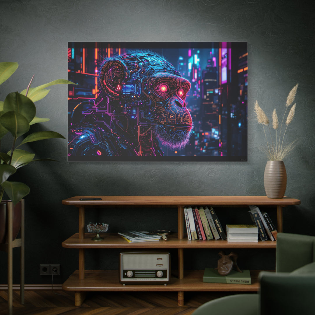Cyber Monkey Canvas Wall Art