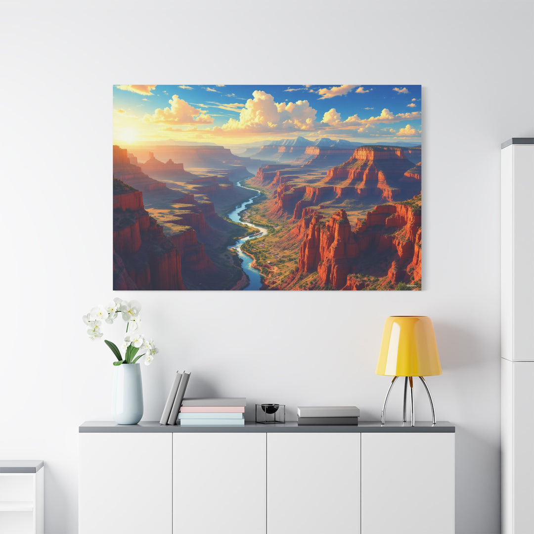 Canyon River Canvas Wall Art