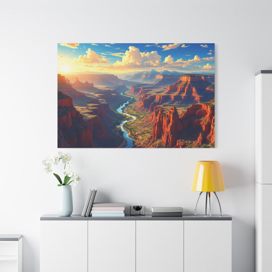 Canyon River Canvas Wall Art