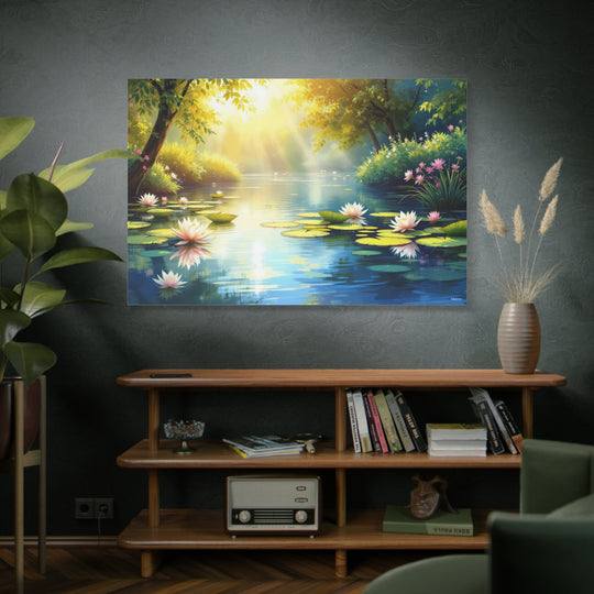 Serene Water Lily Canvas Wall Art