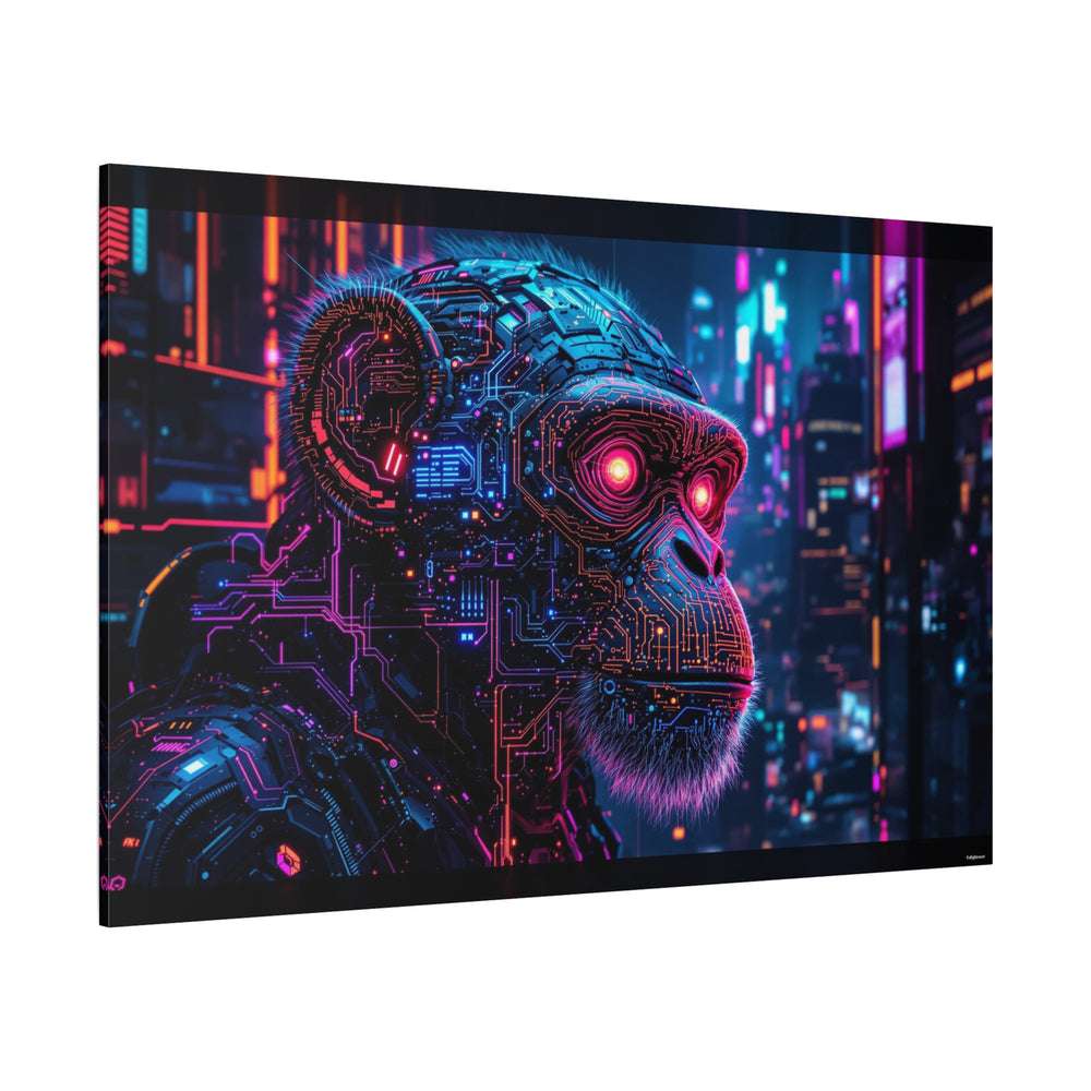 Cyber Monkey Canvas Wall Art