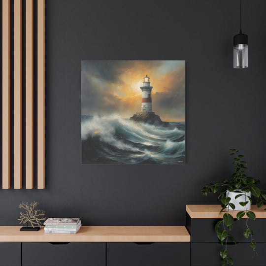 Coastal Lighthouse Canvas Wall Art