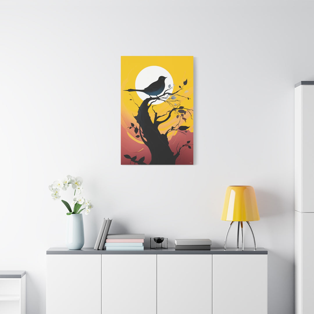 Bird Silhouette Canvas Wall Art