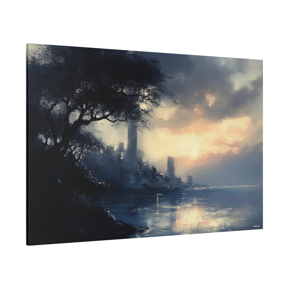 Dusk Over the Forgotten City Canvas Art