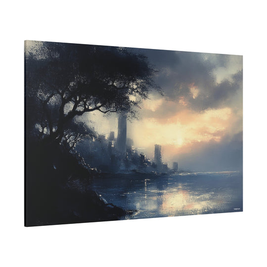 Dusk Over the Forgotten City Canvas Art