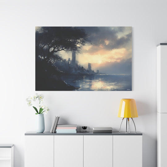 Dusk Over the Forgotten City Canvas Art