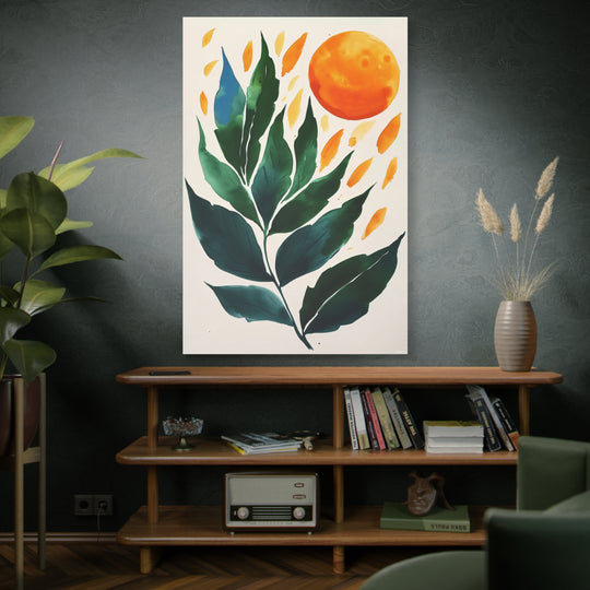 Botanical Sun Canvas Wall Art