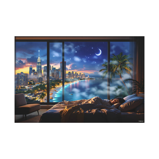 Dreamy Cityscape Canvas Wall Art