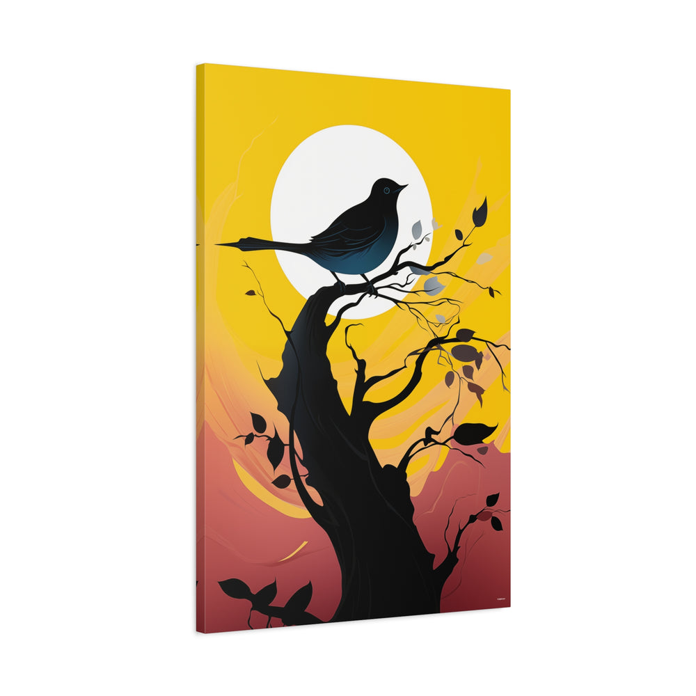 Bird Silhouette Canvas Wall Art
