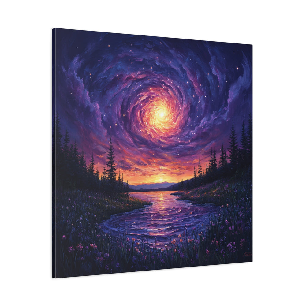 Cosmic Lake Canvas Wall Art