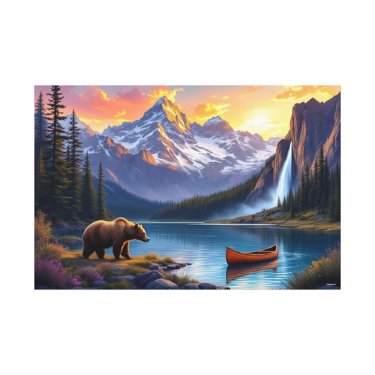 Bear Mountain Canvas Wall Art