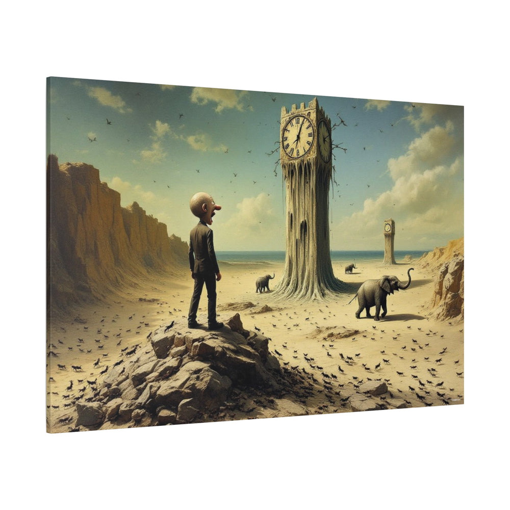 Dessert Clock Tower Canvas Wall Art