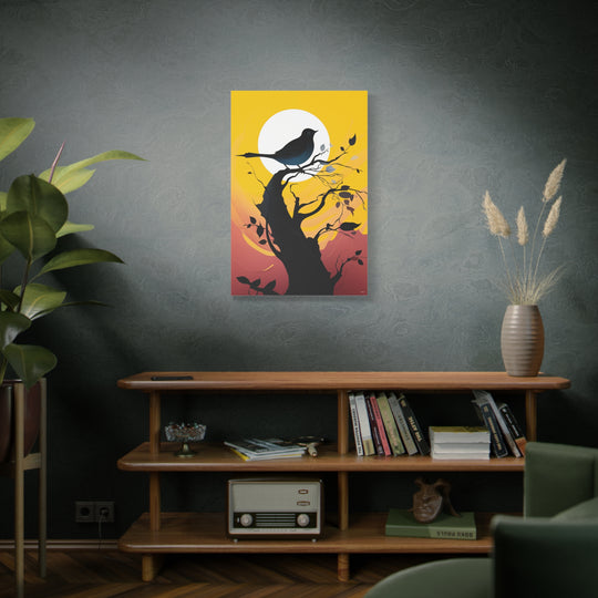 Bird Silhouette Canvas Wall Art