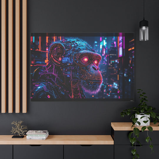 Cyber Monkey Canvas Wall Art