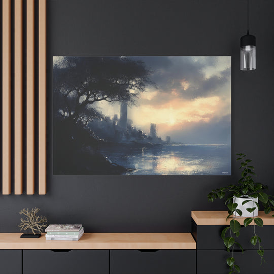 Dusk Over the Forgotten City Canvas Art