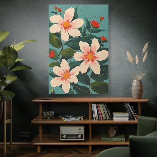 Floral Art Canvas Wall Art