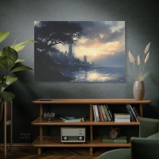 Dusk Over the Forgotten City Canvas Art
