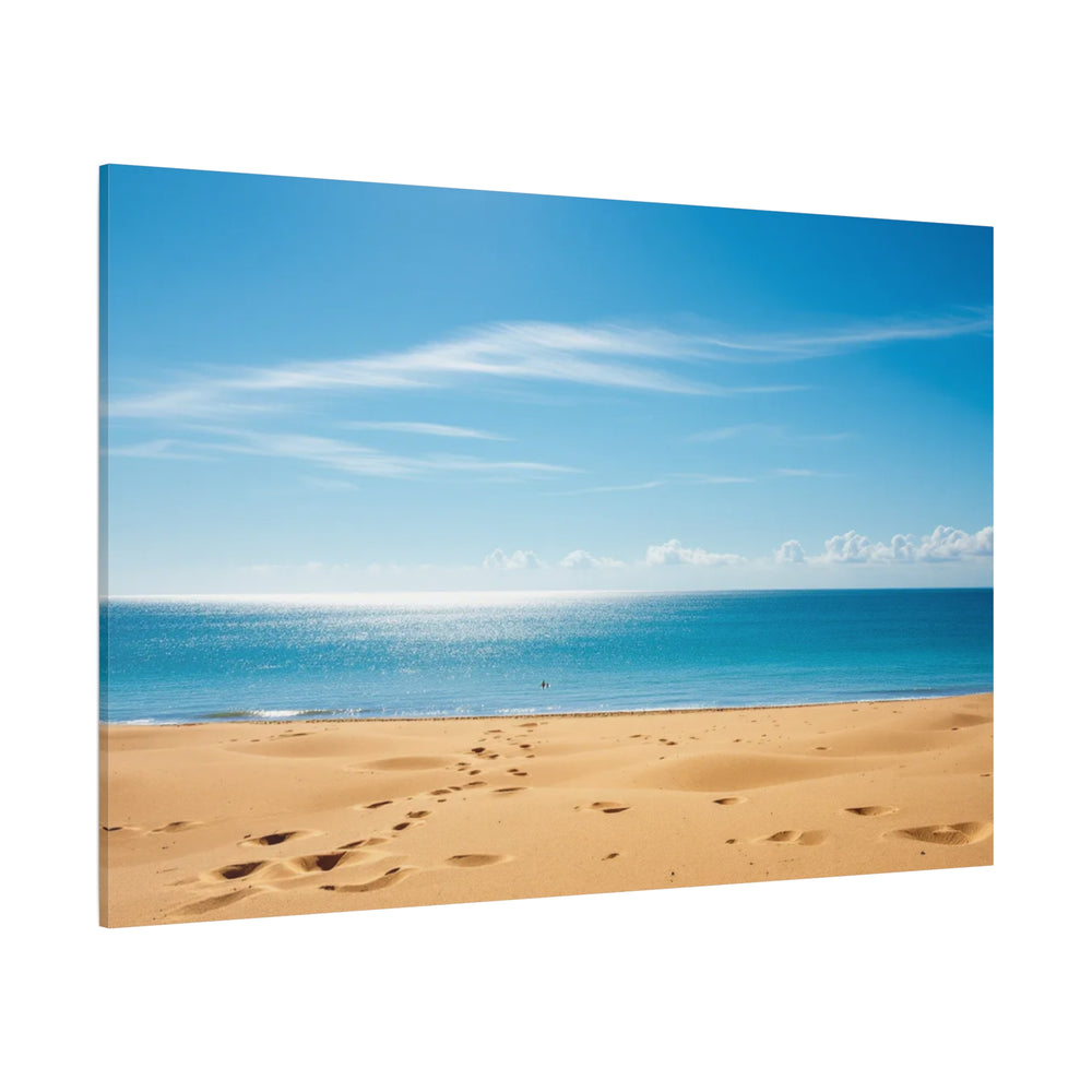 Footprints In The Sand Canvas Wall Art