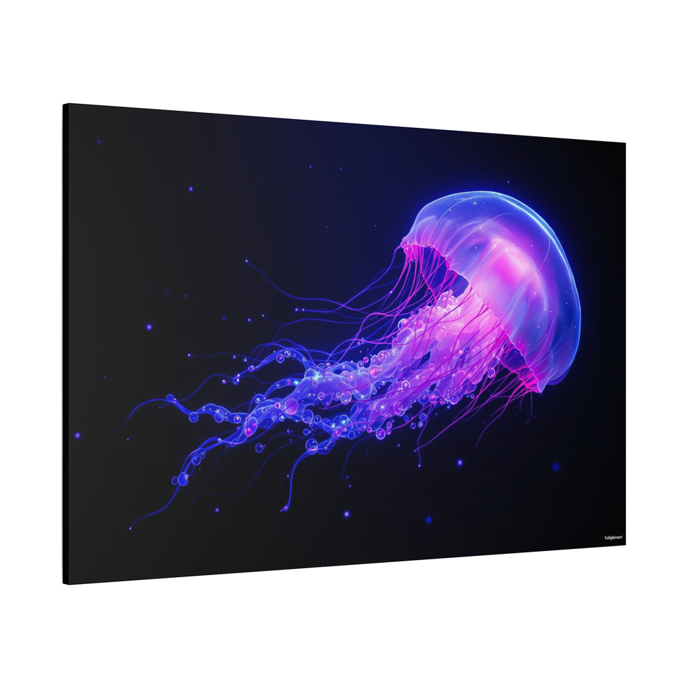 Glowing Jellyfish Canvas Wall Art